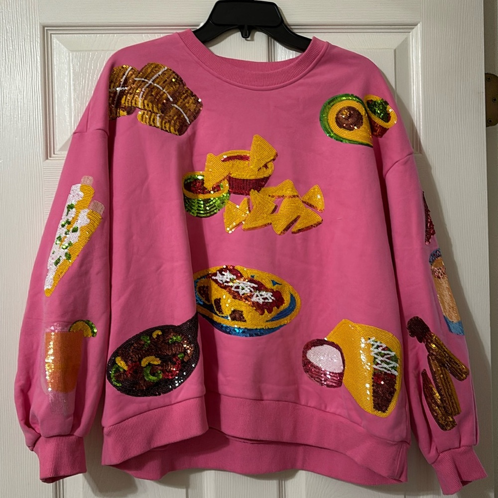 Queen of Sparkles Pink Sweatshirt